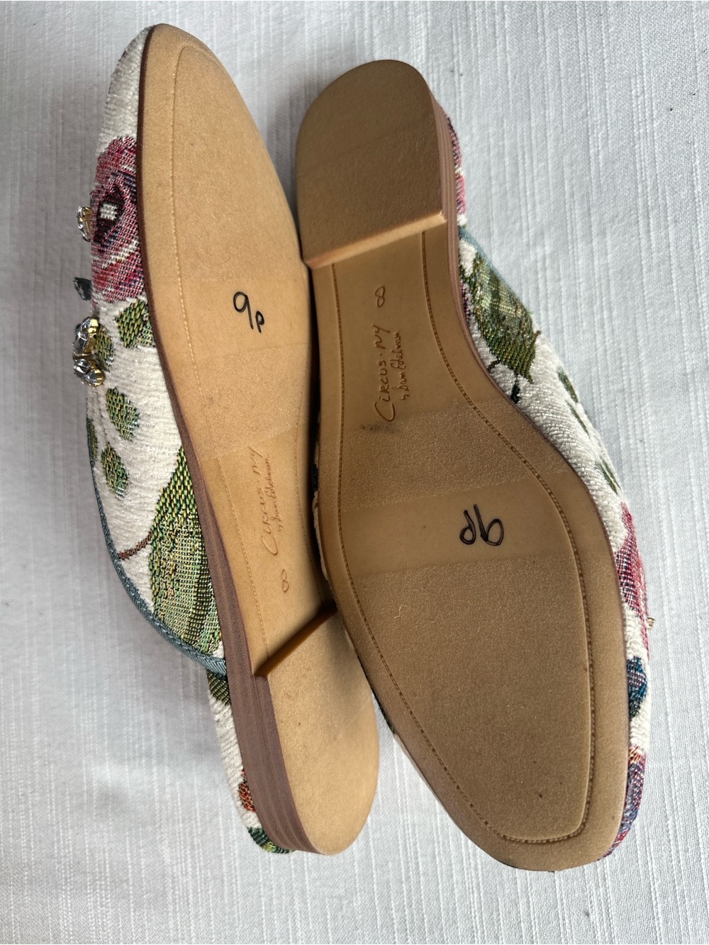 Circus NY by Sam Edelman Trish Floral Jewel Embellished Mules | 8  NWOB - Picture 7 of 7